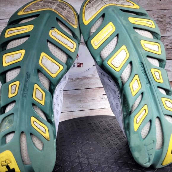 Under Armour Spine Women's Size 8.5 Green /white Running Shoes - Picture 10 of 11